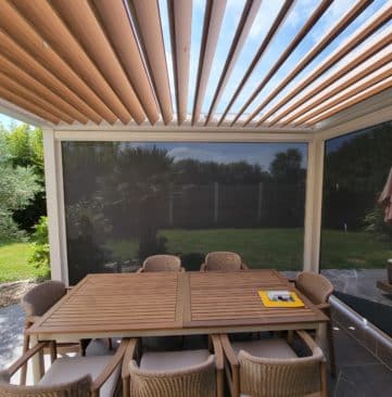 pergola bioclimatique sur mesure outdoor project