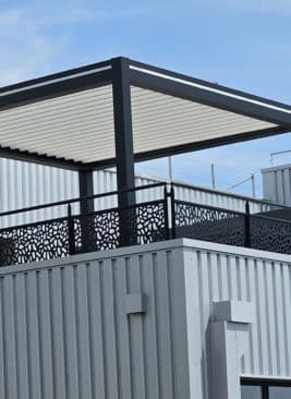 pergola pour entreprise Biscotte Pasquier