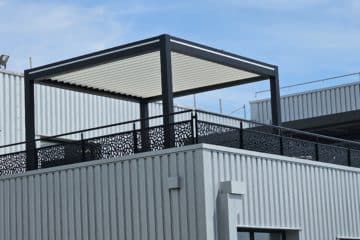 pergola pour entreprise Biscotte Pasquier