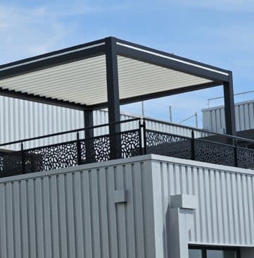 pergola pour entreprise Biscotte Pasquier