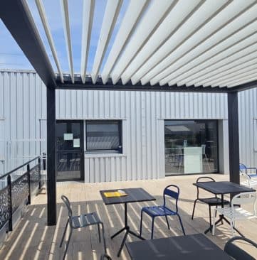 pergola pour entreprise Biscotte Pasquier