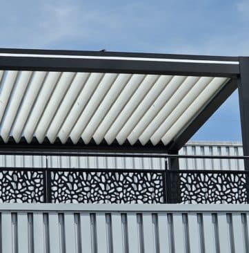 pergola pour entreprise Biscotte Pasquier